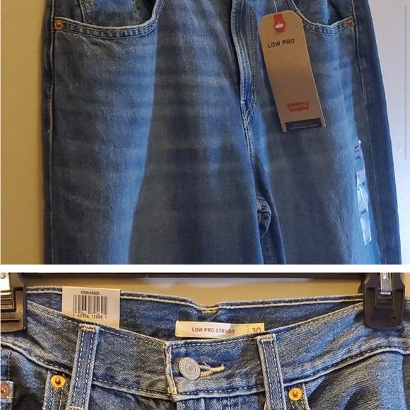 NWT NEW WITH TAGS Levi's jeans women’s size 30 size 10 Low Pro straight - Picture 2 of 4